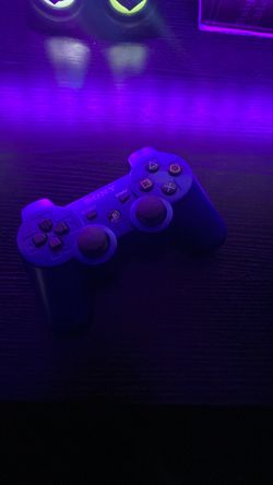 Official Sony PS3 DualShock 3 Wireless Controller (Metallic Blue) - Controller Only