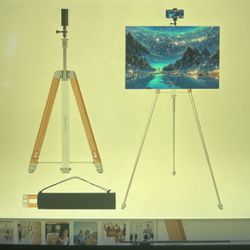 NEW PORTABLE EASEL STAND. For Sign & Painting 27”-58” Adjustable Height. With Bag. Tabletop Art Easel for Painting Canvas Stand. Poster Stand. 
