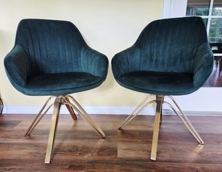 Two Beautiful Suede like Chairs!