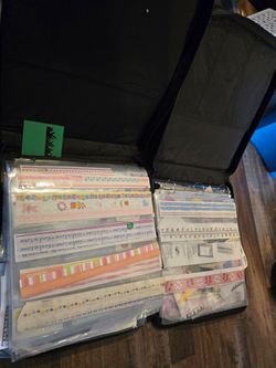 2 Binders of Scrapbooking Stickers