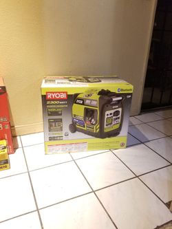 RYOBI 2,300-Watt Recoil Start Bluetooth Super Quiet Gasoline Powered Digital Inverter Generator with CO Shutdown Sensor