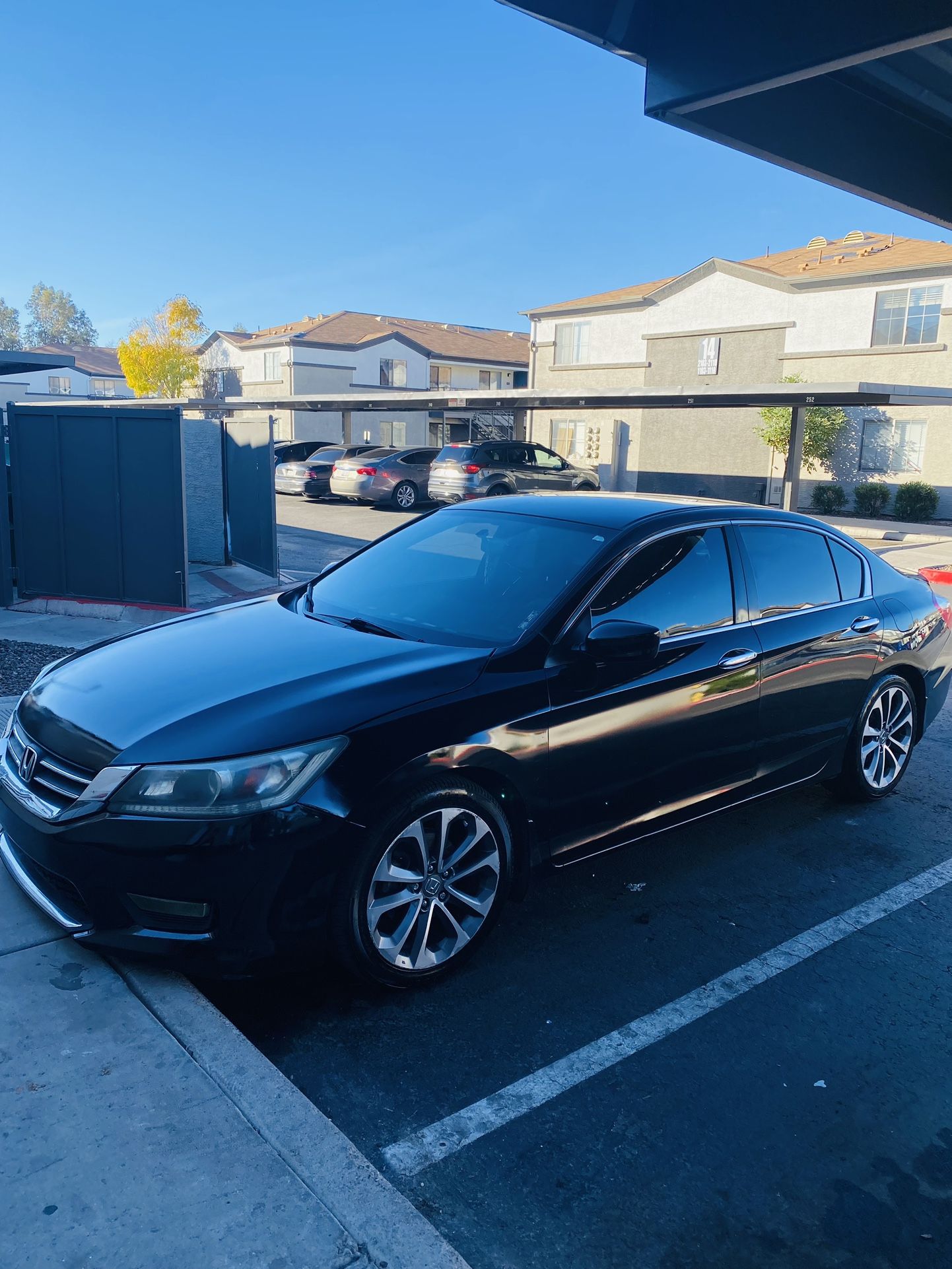 Black Honda Accord 2014 Sportnull
