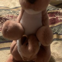 NEW!! Super cute, extra rare  “pouch” beanie baby. PVC pellets.