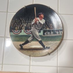 Babe Ruth Baseball Memorial Plate