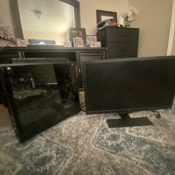 Built PC, Monitor, Red dragon Keyboard 