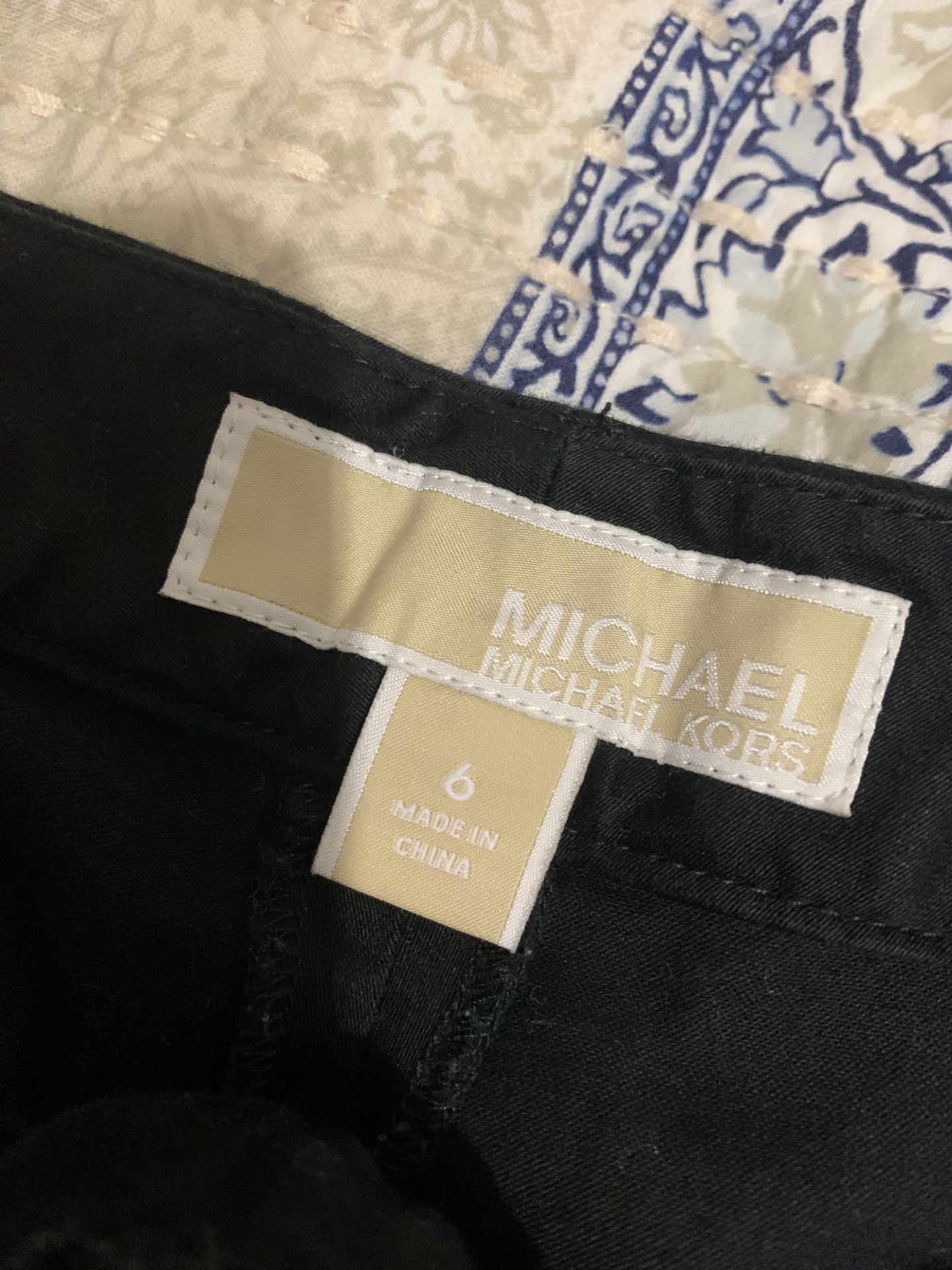 Michael kors size 6 black shorts $5