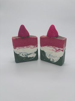 Matcha Strawberry Cream Soap