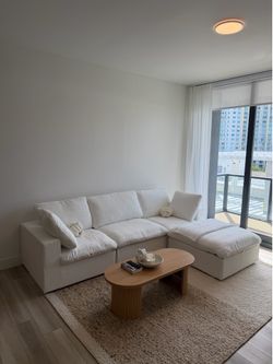 NEW White Modular Cloud Couch
