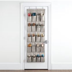 Container Store Grey Over the Door 20 Shoe Holder