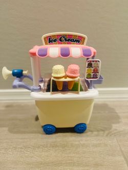 Kids Ice Cream Cart with Acessories