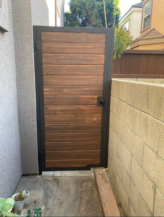 Puertas Para Patio De Maderay Metal $$