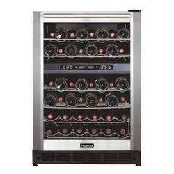 Magic Chef Dual Zone Wine Cooler 44 Bottle Thermostat Control