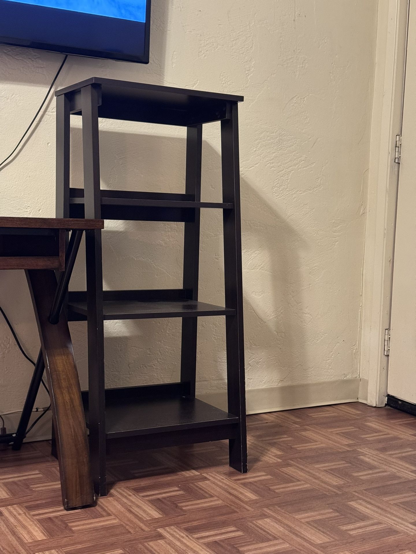 Brown 3-Tier Shelf / Side Table / Small Bookcase