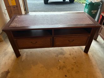 2 Sets of Wooden TV Stands w/Drawers
