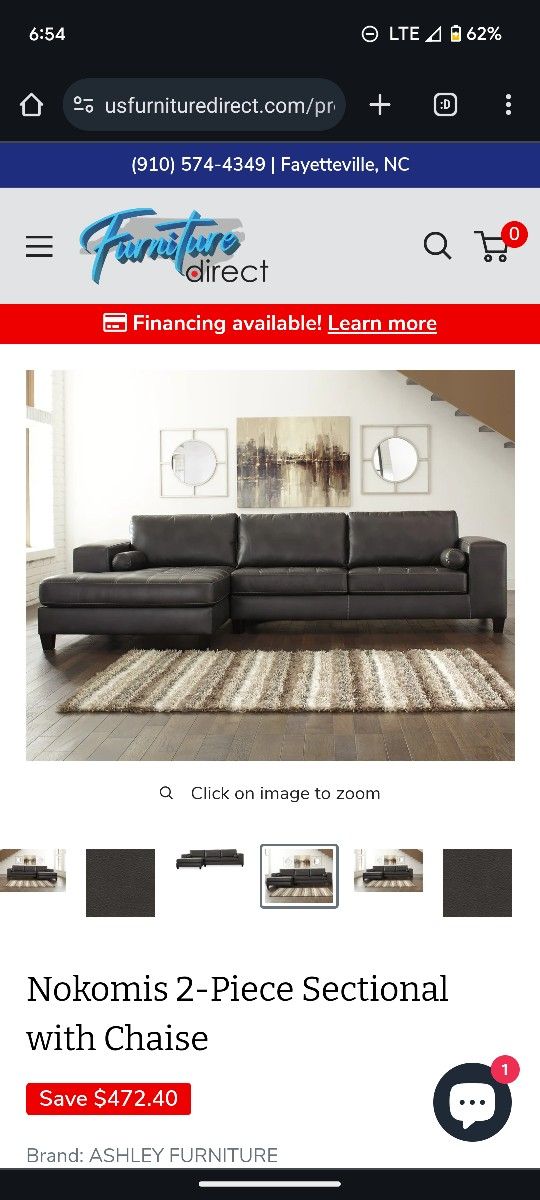 2 Piece Sectional Sofa