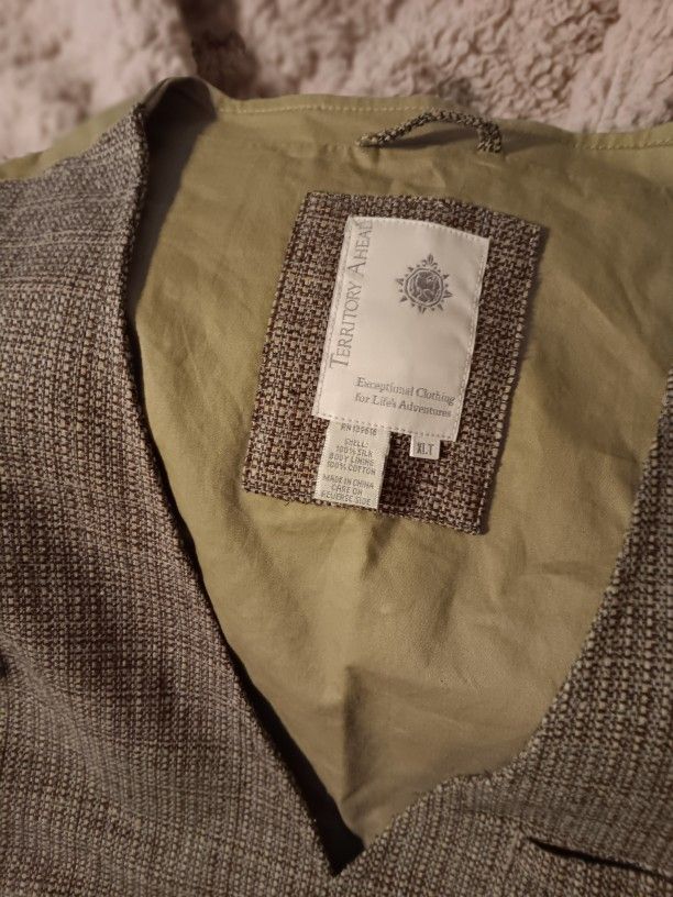 Vintage Men's Silk Vest Territory Ahead