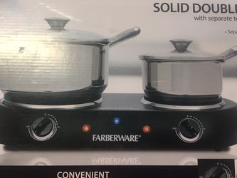 Solid double burner
