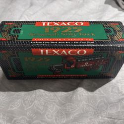 Texaco 1925 Kenworth Stake Truck Collectors Series #9 Locking Coin Bank With Key New In Box