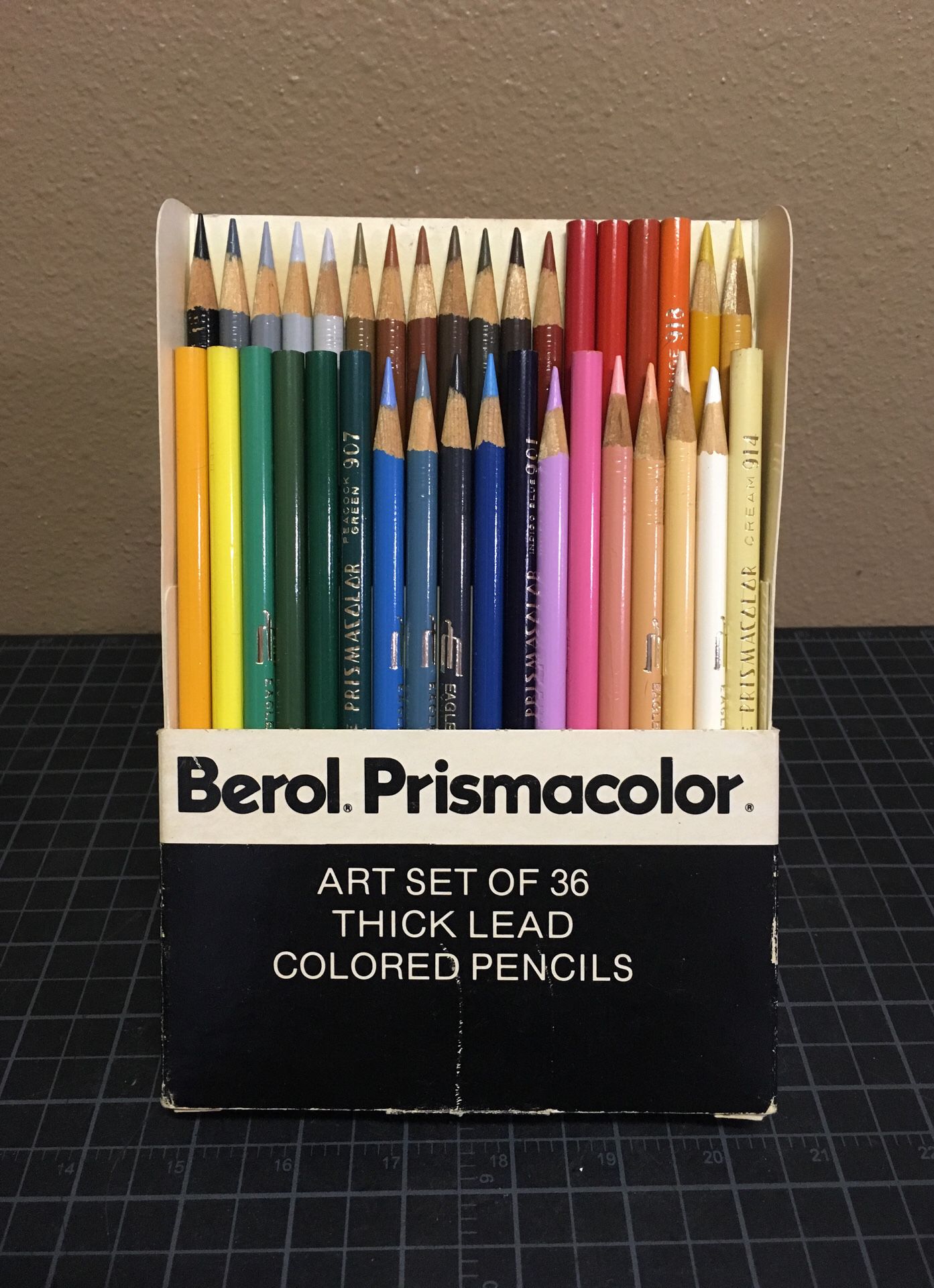 Vintage Berol Prismacolor Colored Pencils Set of 72 New Old Stock  Unsharpened Full Length Pencils in Vintage Box Made in USA 