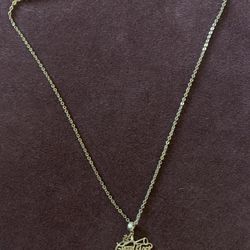 14kd Z Cheer Gold Short Chain Necklace