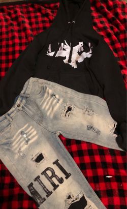 AMIRI jeans & sweatshirt