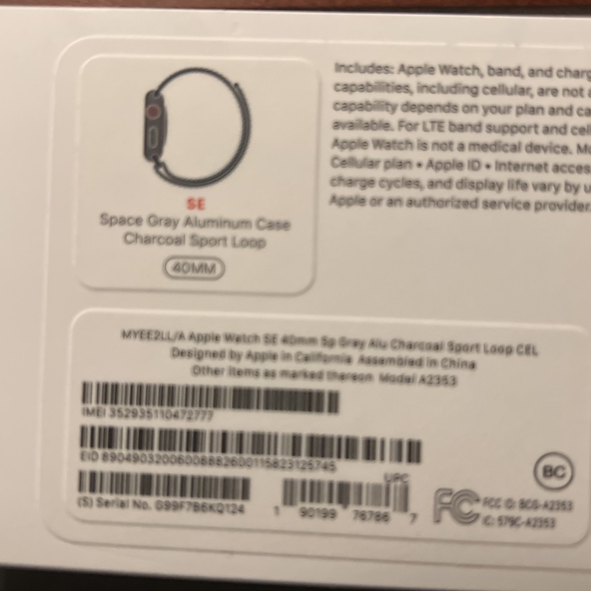 Space Gray Aluminum Charcoal Sports Loop 40mm