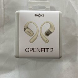 Shokz Openfit2 Beige Headphones Brand New 