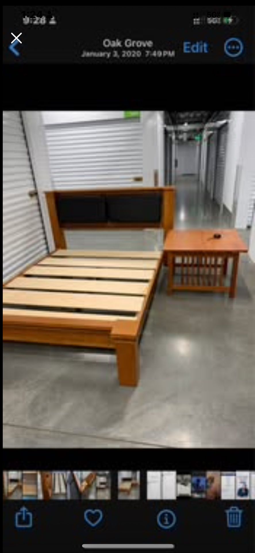 Very High End Queen Platform Frame "Real Vermont Wood" Mattresses For Sale Too