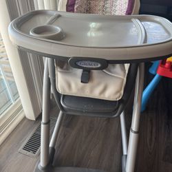 Graco Blossom 6 in 1 Convertible High Chair, Redmond, Infant Highchair, Toddlers Booster & Convenient for Travel