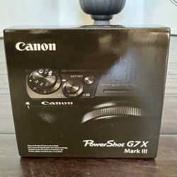 Canon PowerShot G7 X Mark III 20.1MP 4K Digital Camera Black BRAND NEW