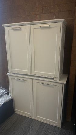 Wooden Double Tilt Out Trash Cabinet(Sw880)