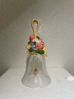 Avon Floral Bouquet Crystal Bell