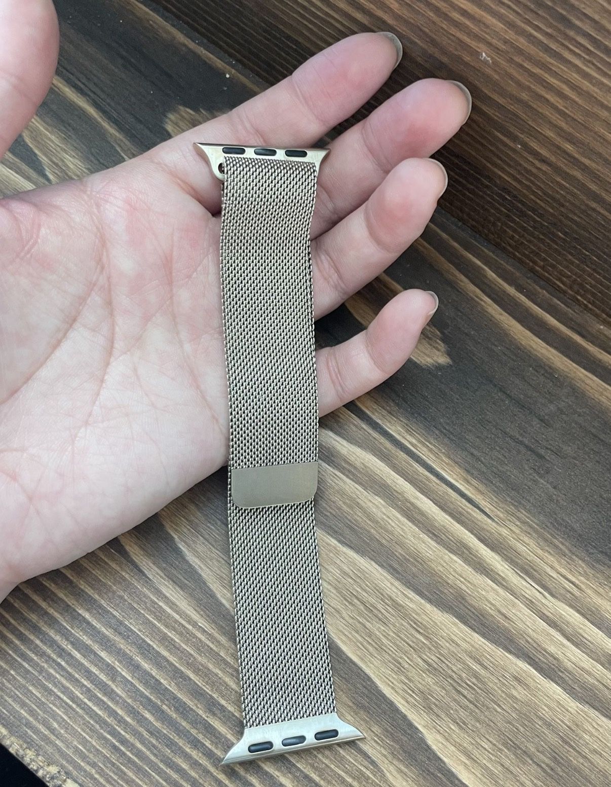 Gold Milanese Apple Watch Band