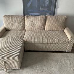 Convertible Couch Bed Built In Storage 