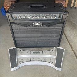 Peavey 75 W Amp With Pedal
