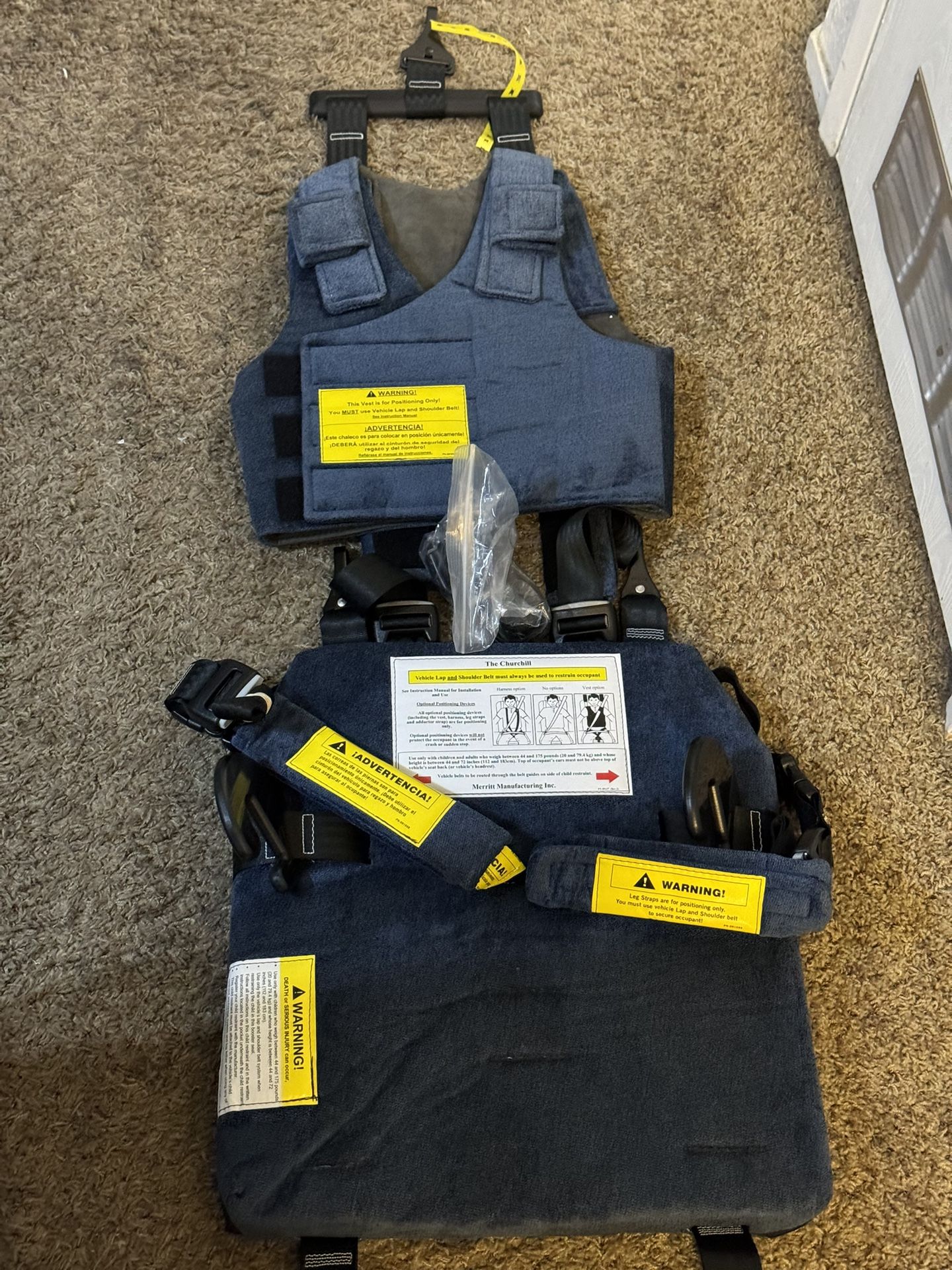 #CHAMBERLAIN TM Vehicle positioning device for children and adults with special health care needs.