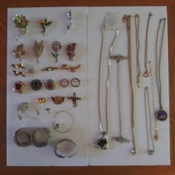 Necklaces. Brooches And Pins