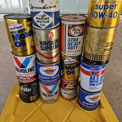 Vintage Oil  Cans