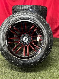 XF Off Road 6 Lug Universal 6x139.7 and 6x135 Chevy Silverado 20x12 20 Inch Wheels
