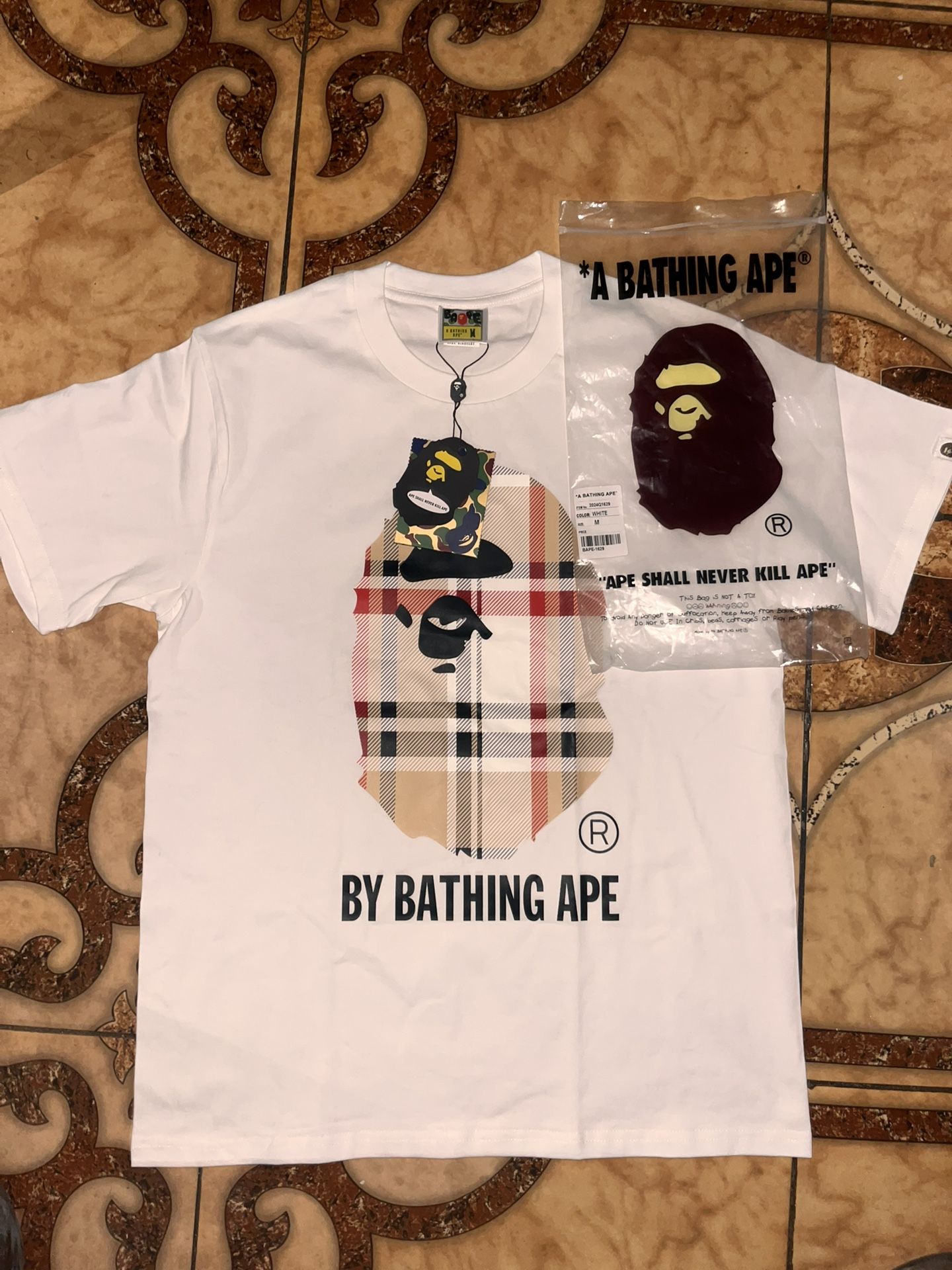 Bape X Burberry T Shirt