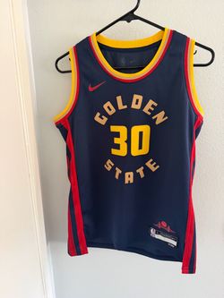 Steph curry warriors jersey blue size L in kids