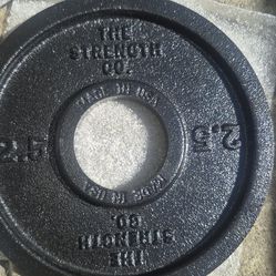 The Strength Co. Olympic Iron Barbell Plate set 2 pices 2,5