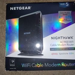 NightHawk Ac1900 WiFi Cable Modem Router DOCSIS 3.0