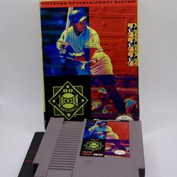 Bo Jackson Baseball Nintendo NES Game With Box - TESTED 
