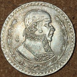 1964 Un Pesos Silver Coin