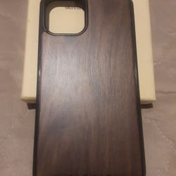 Apple IPhone 12 / 12 Pro Wood Case With Tempered Glass Screen Protector