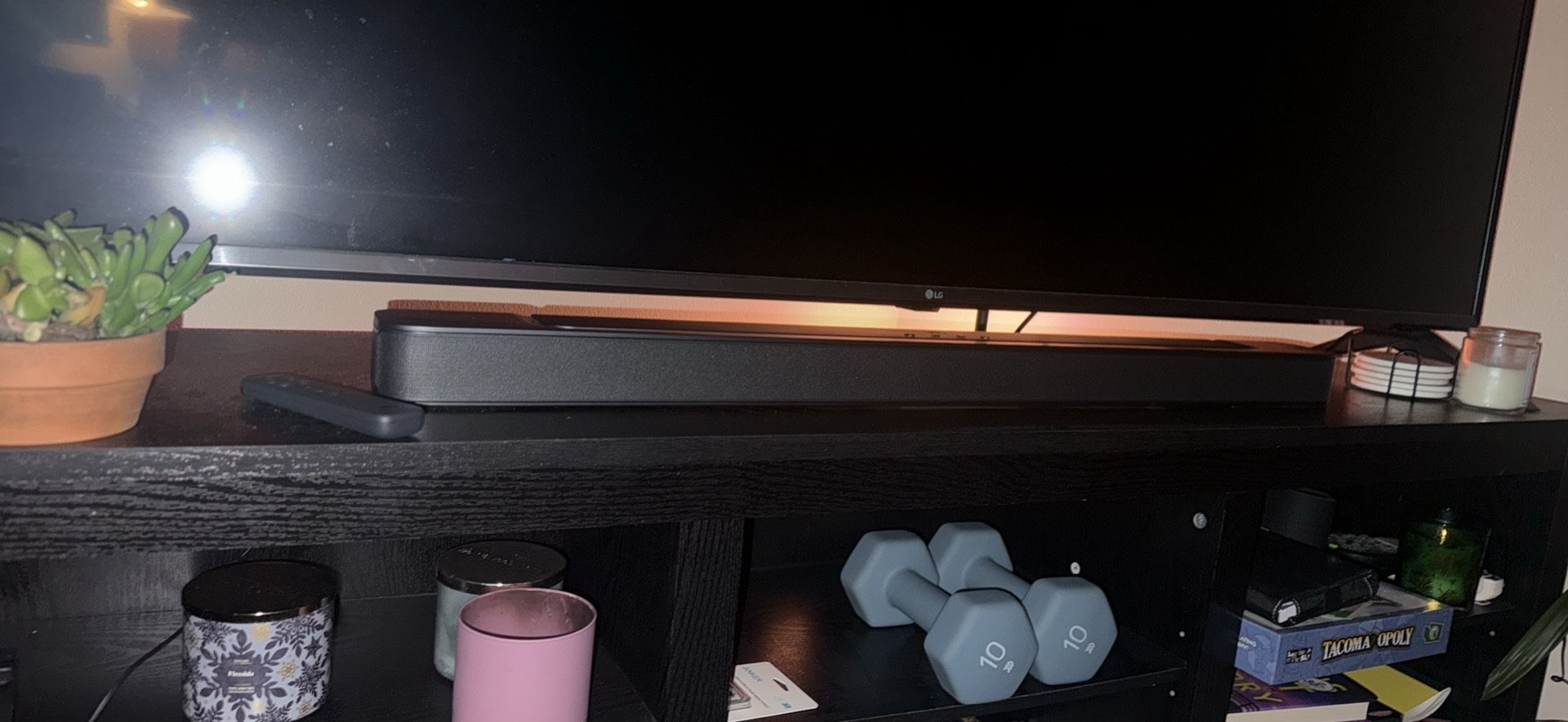 JBL Sound Bar With Wireless Subwoofer And Remote BARELY USED SINCE I HAVE NEIGHBORS