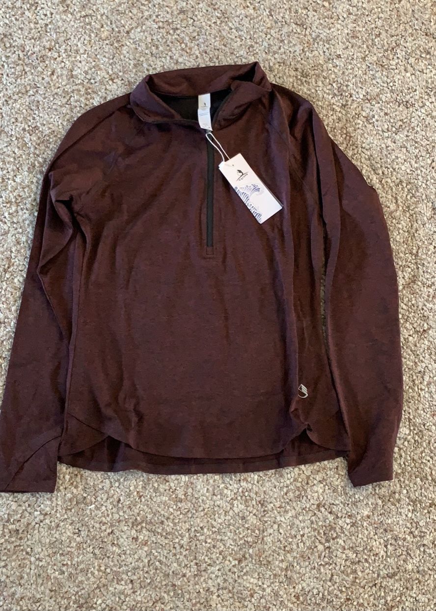 2 Maroon Half-Zip women’s shirts, Never Worn