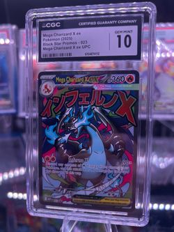 CGC 10 GEM MINT MEGA CHARIZARD X EX MEP 023 UPC BLACK STAR PROMO POKEMON