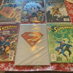 Vintage Superman Comics All6 Boarded And Bagged